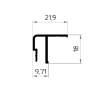 Profil aluminiowy sufitowy uszczelkowy 18 mm