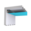 Profil aluminiowy sufitowy uszczelkowy 30 mm