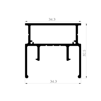 Profil aluminiowy linia światła 34 mm