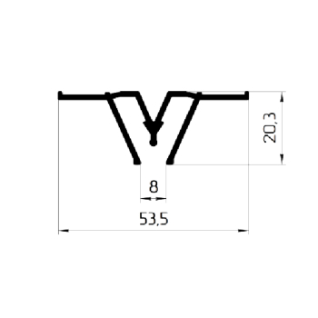 Profil aluminiowy separator